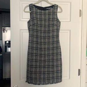 Karl Lagerfeld Tweed Black & White Dress